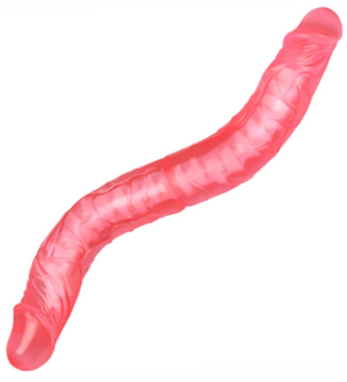 Dvojité dildo s chrbticou