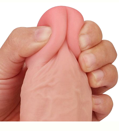 Realistické dildo s pohyblivou kožou