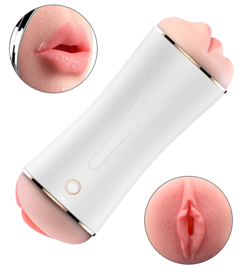 Obojstranný masturbátor s vibráciami