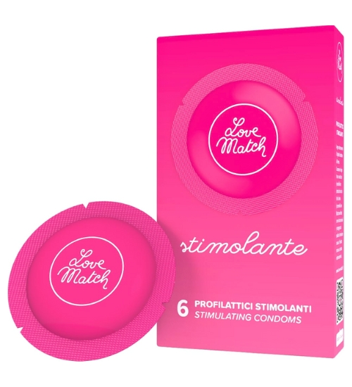 Diskrétne kondómy so stimuláciou 6 ks