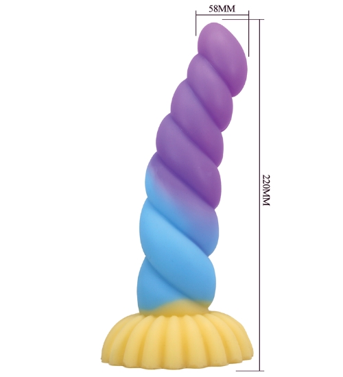 Farebné dildo jednorožec