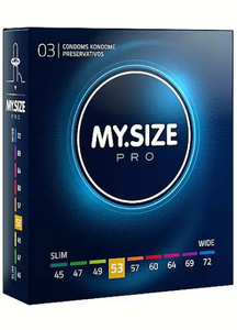 MOJE kondómy.SIZE Pro 53 mm - 3 ks