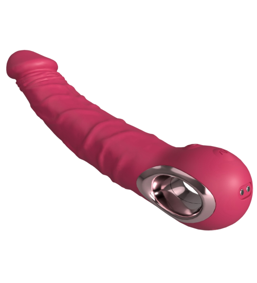 Realistický ružový vibrátor - 10 vibračných režimov