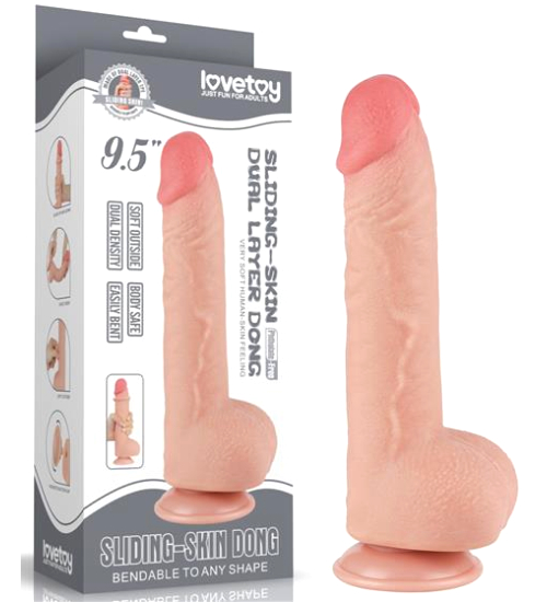 Realistické dildo s elastickou kožou