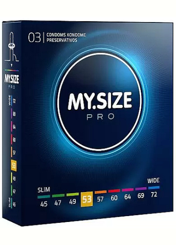 MOJE kondómy.SIZE Pro 53 mm - 3 ks