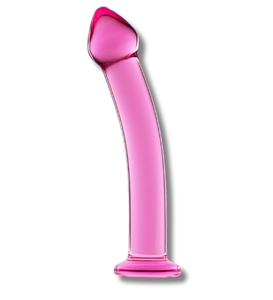 Ružové sklenené dildo