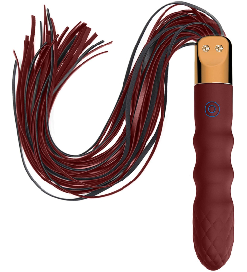 Elegantný vibrátor zakončený bičom