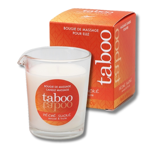 Masážna sviečka Taboo - sladká broskyňa