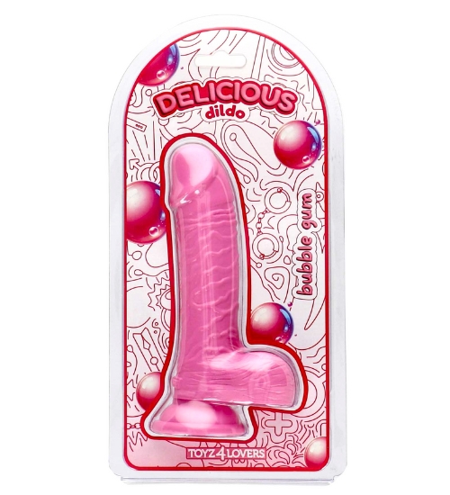 Realistické talianske dildo s vôňou žuvačky