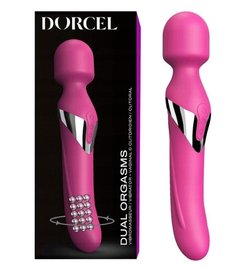 Rotačný vibrátor s masážnym strojčekom - Dorcel
