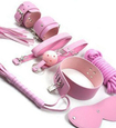 Ružový BDSM set - 7 položiek