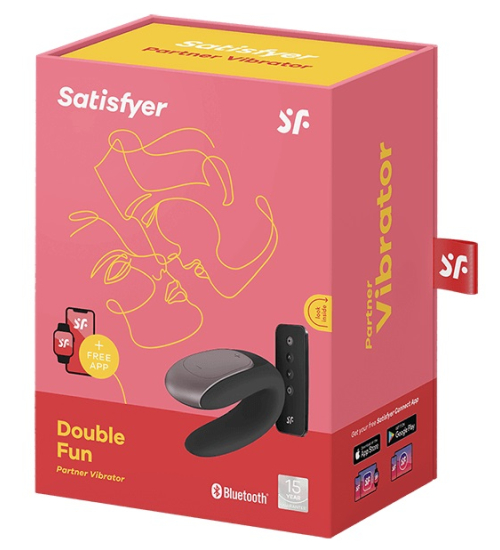 Čierny stimulátor párov Satisfyer