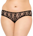 Plus size nohavičky s odhaleným zadočkom