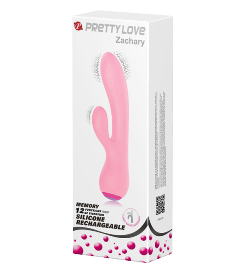 Flexibilný ružový vibrátor 12 vibrácií