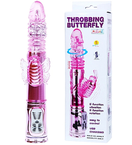 Multifunkčný vibrátor USB - 5 rotácií a vibrácií