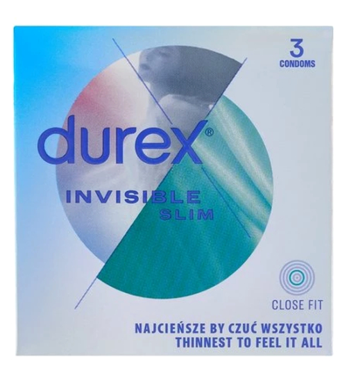 Kondómy Durex Invisible Slim Thin