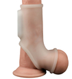 Vibračná biela čiapka na penis
