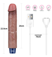 Realistický silikónový vibrátor 20 cm