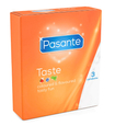 Farebné kondómy Pasante Taste - 3 ks.