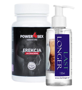 Power4sex + Last Longer gélové tablety