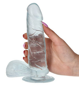 Kĺzavé číre dildo