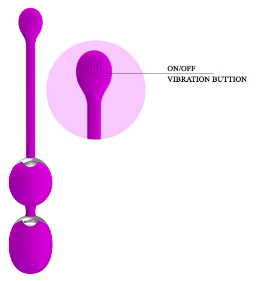 Silne vibrujúce vaginálne guličky USB