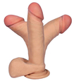 Realistické dildo s chrbticou