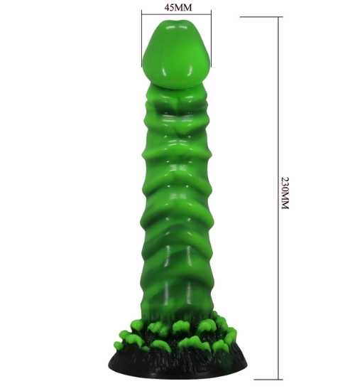Mýtické zelené dildo Power Monsters Manticore 23 cm