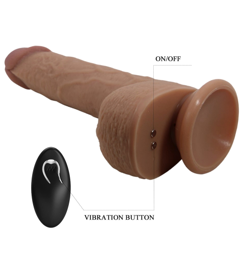 Realistický vibrátor Tommy s bezdrôtovým diaľkovým ovládaním