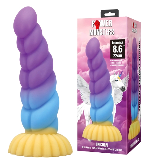 Farebné dildo jednorožec