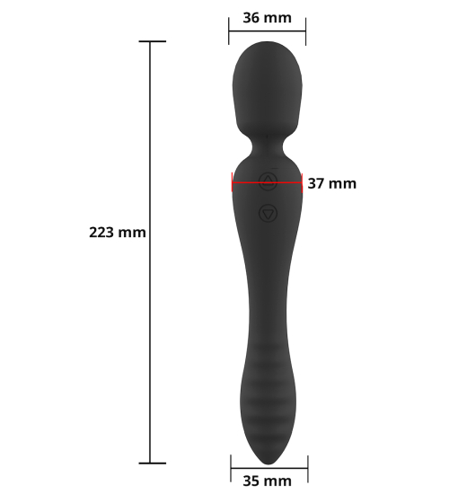 Čierna palička - 20 vibračných režimov