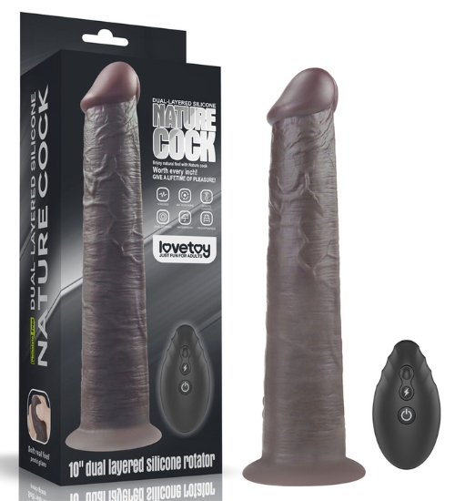 Tmavé dildo s bezdrôtovým diaľkovým ovládaním