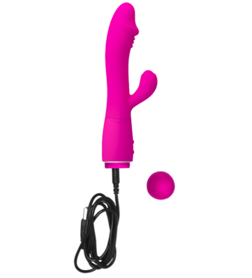 Ružový vibrátor USB