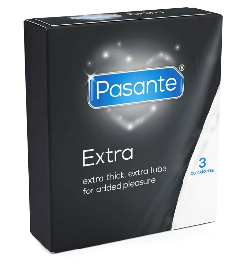 Extra 3 ks prezervatívov Pasante Extra.