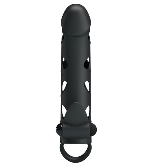 Silikónová čiapočka na penis s vibráciami