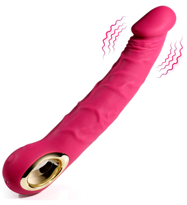 Realistický ružový vibrátor - 10 vibračných režimov