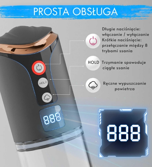 Automatické čerpadlo s 8 režimami nasávania