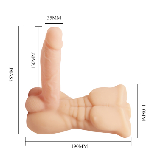 Bigger Man - vibračné svalové dildo
