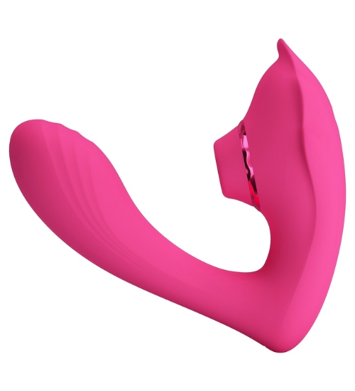 Vibrátor bodu G so stimulátorom klitorisu