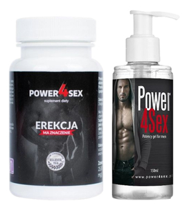Obľúbená sada Mega Erektion - Power4sex tablety + gél