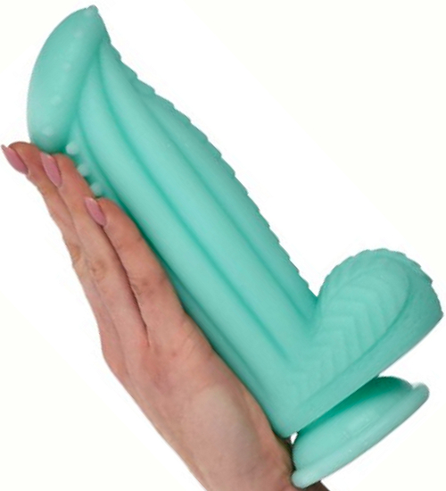 Modré dildo Monster s prísavkou