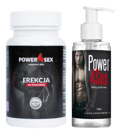 Obľúbená sada Mega Erektion - Power4sex tablety + gél