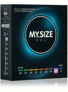 MOJE kondómy.SIZE Pro 69 mm - 3 ks