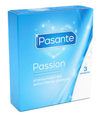 Pasante Passion rebrované kondómy 3ks.
