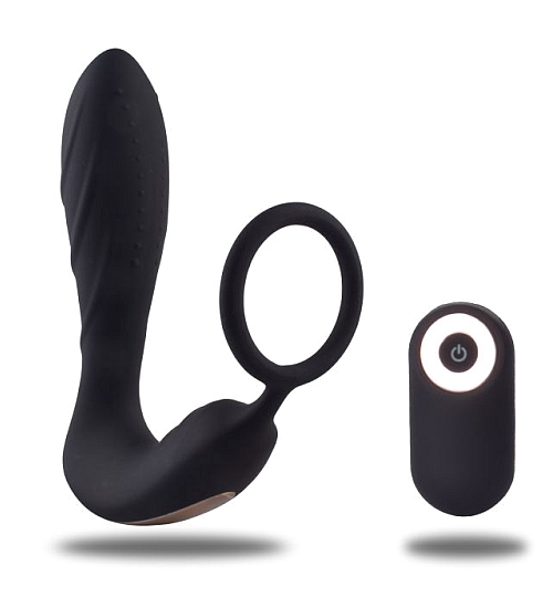 Masážny prístroj na prostatu s krúžkom