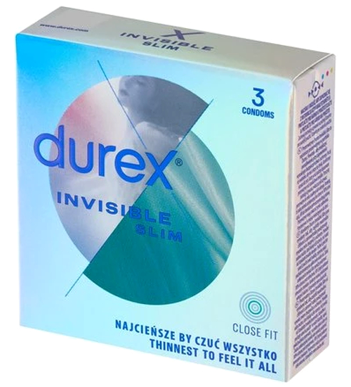 Kondómy Durex Invisible Slim Thin
