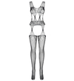 Čierny bodystocking s pavučinami