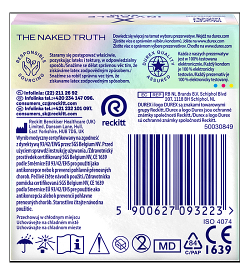 Kondómy Durex Invisible Slim Thin