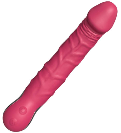 Realistický ružový vibrátor - 10 vibračných režimov