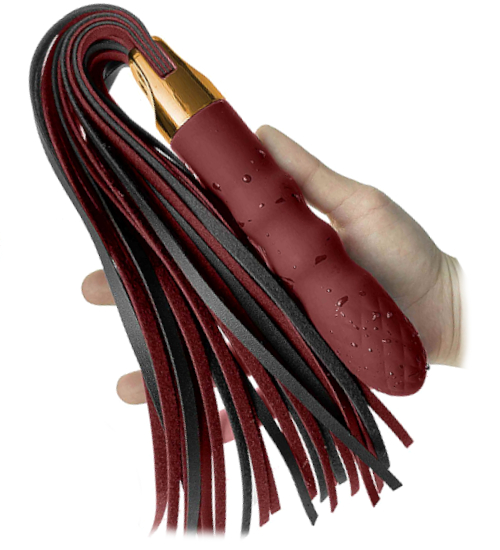 Elegantný vibrátor zakončený bičom